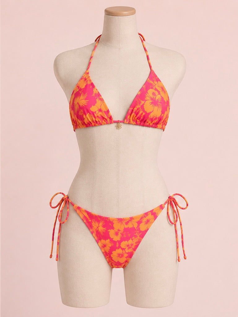 BIKINI TROPICAL SUNSET + PAREO