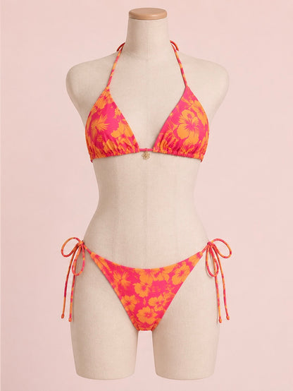 BIKINI TROPICAL SUNSET + PAREO